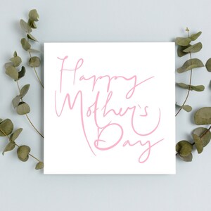 Tarjeta de feliz día de la madre / Tarjeta del Día de las Madres Felices / Tarjeta del Día de las Madres / Tarjeta del Día de la Madre linda para mamá / Tarjeta para el Día de la Madre