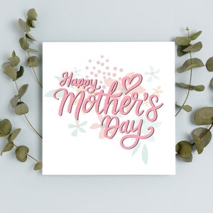 Tarjeta de feliz día de la madre / Tarjeta del Día de las Madres Felices / Tarjeta del Día de las Madres / Tarjeta del Día de la Madre linda para mamá / Tarjeta para el Día de la Madre