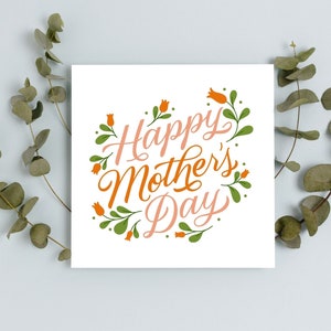 Tarjeta del Día de las Madres / Tarjeta del Día de las Madres / Tarjeta del Día de las Madres Felices / Linda Tarjeta del Día de las Madres para la Momia / Tarjeta para el Día de las Madres