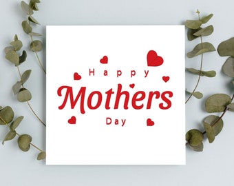 Happy Mother's Day Card | Happy Mothers Day Card | Happy Mothers Day Card | Cute Mothers Day Card For Mummy | Card For Mothers Day
