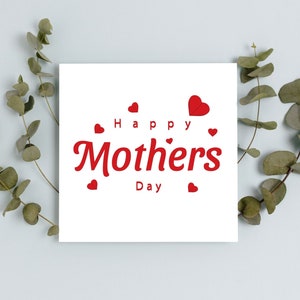 Happy Mother&#39;s Day Card | Happy Mothers Day Card | Happy Mothers Day Card | Cute Mothers Day Card For Mummy | Card For Mothers Day