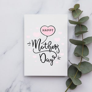 Tarjeta Feliz Día de la Madre / Tarjeta Feliz Día de las Madres / Tarjeta del Día feliz de las Madres / Linda Tarjeta del Día de las Madres para mamá / Tarjeta para el Día de las Madres