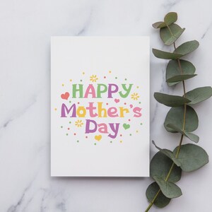 Carte Happy Mother’s Day | | de la carte Happy Mothers Day | de la carte Happy Mothers Day Carte de fête des mères mignonne pour maman | Carte pour la fête des mères