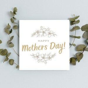 Tarjeta del Día de las Madres / Tarjeta del Día de las Madres / Tarjeta del Día de las Madres Felices / Linda Tarjeta del Día de las Madres para la Momia / Tarjeta para el Día de las Madres
