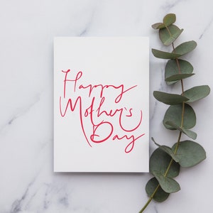 Tarjeta de feliz día de la madre / Tarjeta del Día de las Madres Felices / Tarjeta del Día de las Madres / Tarjeta del Día de la Madre linda para mamá / Tarjeta para el Día de la Madre