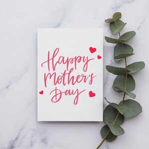 Tarjeta de feliz día de la madre / Tarjeta del Día de las Madres Felices / Tarjeta del Día de las Madres / Tarjeta del Día de la Madre linda para mamá / Tarjeta para el Día de la Madre