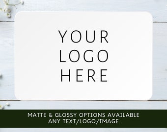 Custom personalised Rectangle business logo | personalised sticker |  Business labels | Postage labels | Order stickers