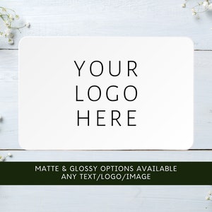 Custom personalised Rectangle business logo | personalised sticker |  Business labels | Postage labels | Order stickers