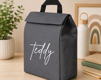 Personalised Kids Lunch Bag | Custom Name Children's Lunchbag | Personalised School Lunch Bag | Nursery Lunch Bag | Girls & Boys