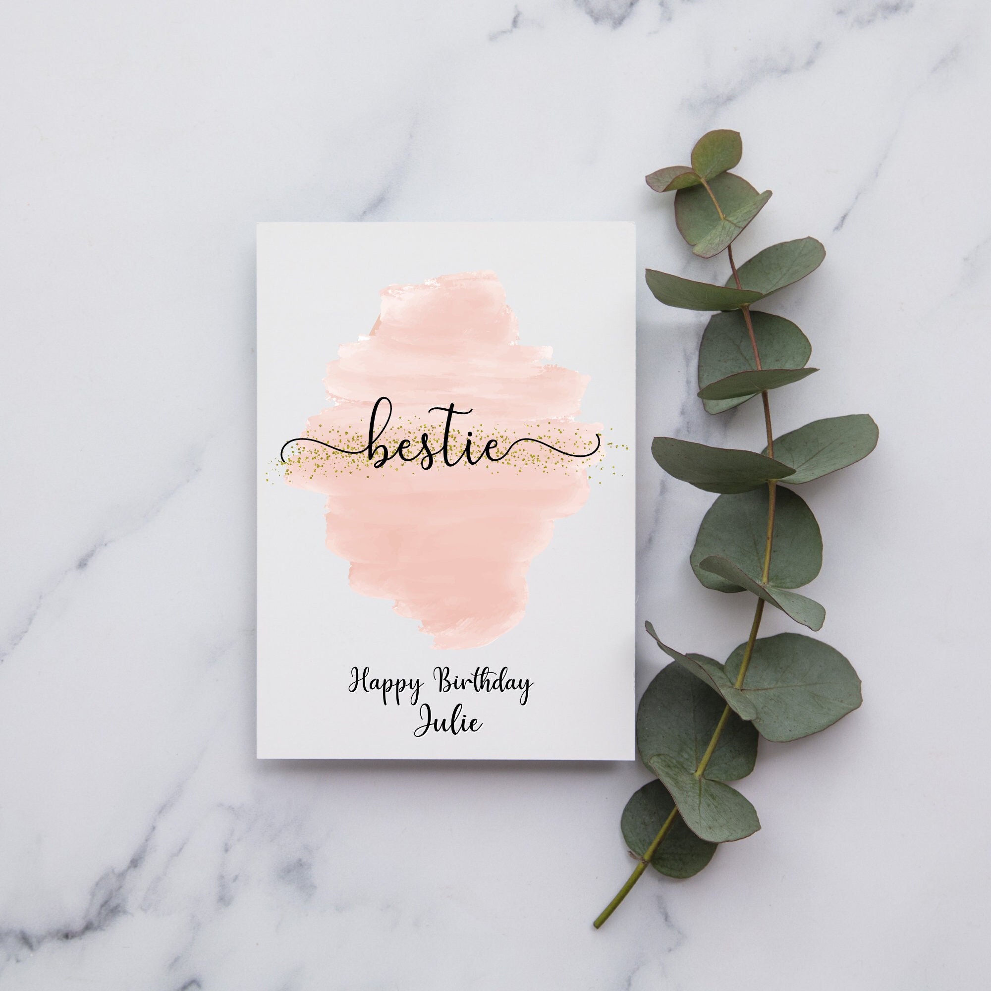 Paper Paper & Party Supplies Happy Birthday Card for Best Friend Bestie ...