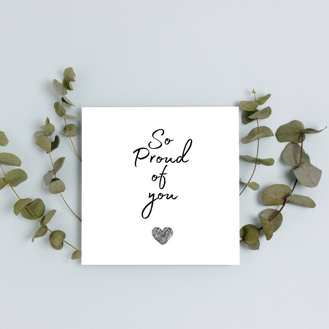 Well Done Card | Congratulations Card | Proud of You Card | Celebration ...