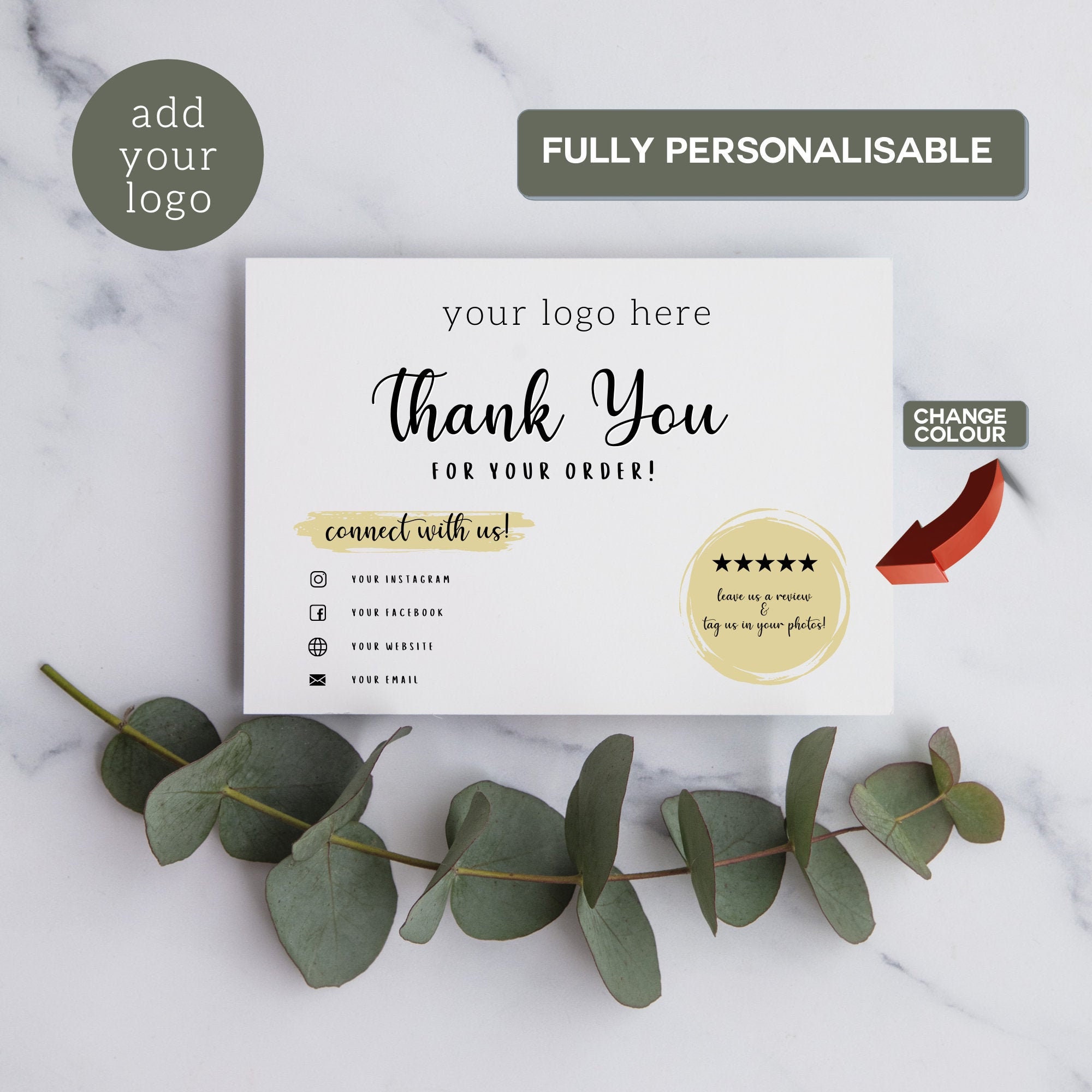 Thank you for your purchase cards - Etsy 日本