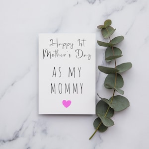 Happy Mother&#39;s Day | Happy 1st Mother&#39;s Day | A6 Card | Greeting Card |
