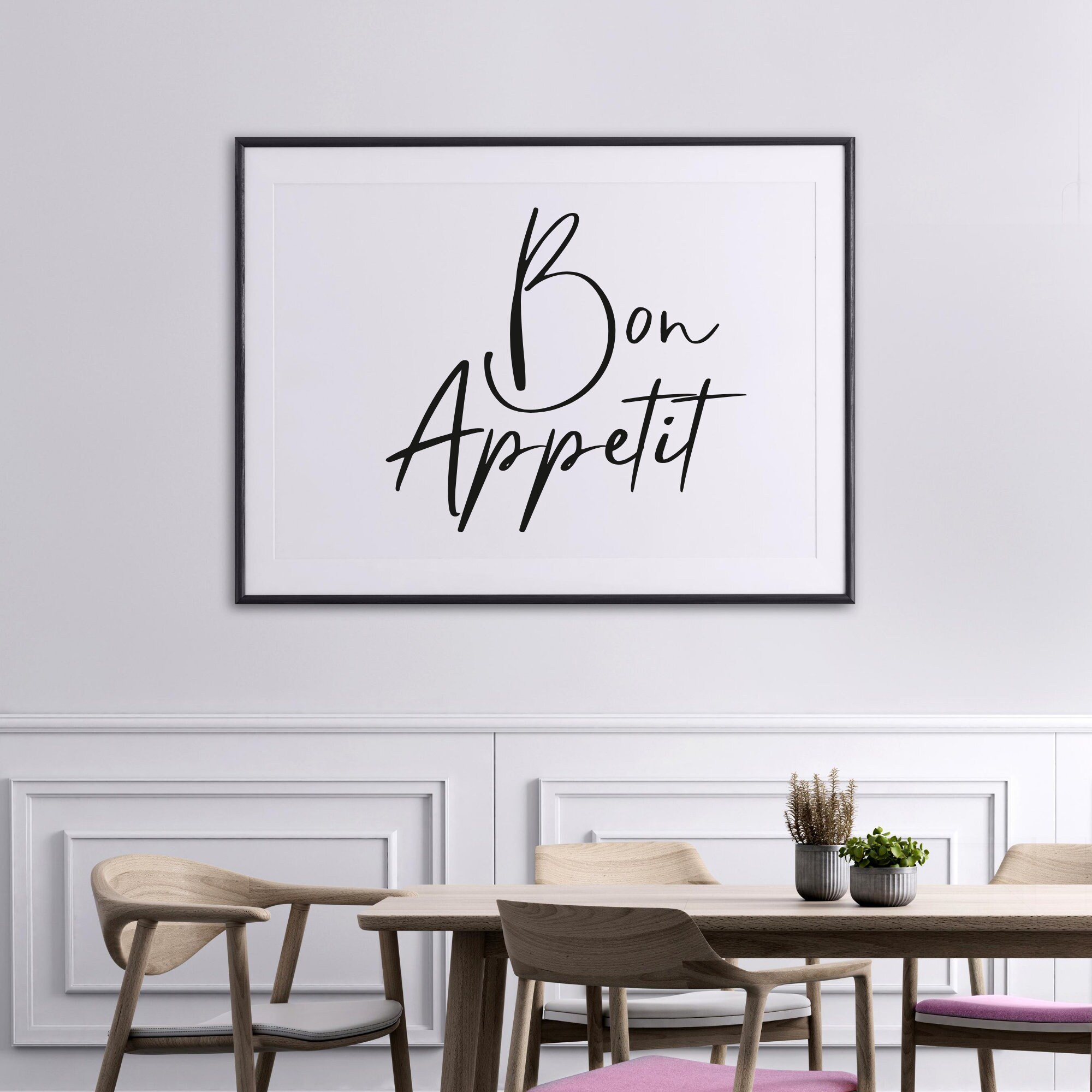 Bon Appetit Wall Print Wall Art Home Decor Kitchen - Etsy UK