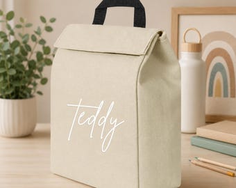 Personalised Kids Lunch Bag | Custom Name Children's Lunchbag | Personalised School Lunch Bag | Nursery Lunch Bag | Girls & Boys