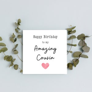 Feliz Aniversário Primo | Cartão A6 | Feliz Aniversário Primo Incrível | Aniversário do primo
