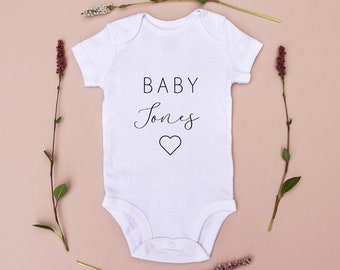Baby Announcement Baby Vest | baby gift | baby baby grow | baby body suit | personalised baby gift |
