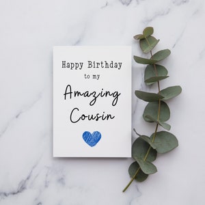 Feliz cumpleaños primo / tarjeta A6 / feliz cumpleaños increíble primo / primo cumpleaños