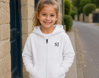 Personalised Kids Zip Up Hoodie | Custom Children's Hoodie | Personalised Hoodie for Boys & Girls | Name Hoodie | Kids Gift