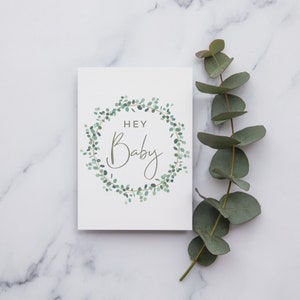Hé Bébé |  Nouvelle carte de bébé | Nouvelle carte baby boy | Carte bébé nouveau-né | Carte Babygirl