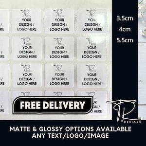 Pegatinas personalizadas / pegatinas personalizadas / pegatinas con logotipos / pegatinas comerciales / etiquetas / etiquetas postales / pegatinas de pedidos / mate o brillante