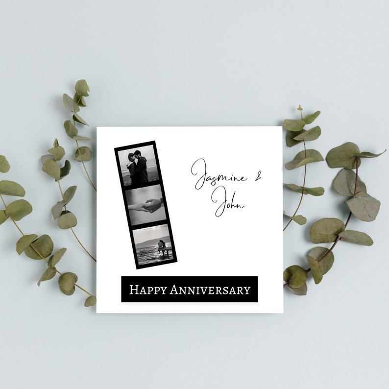 Personalised Anniversary Card Anniversary Card for Him Etsy