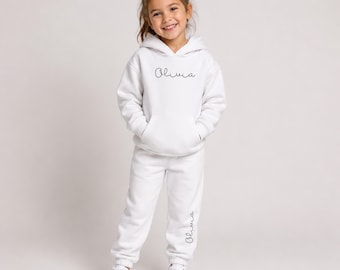 Personalized Kids Tracksuit, Cotton Blend, Custom Name