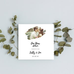 Personalised First Anniversary Card | Anniversary Card For Him | Anniversary Card For Her | Happy Anniversary | 1st Anniversary Card |