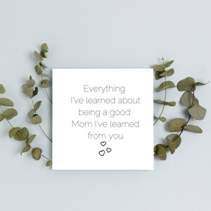 Happy Mother&#39;s Day | Happy Mother&#39;s Day Mom  | Best Mum Ever | Square Card | Greeting Card |