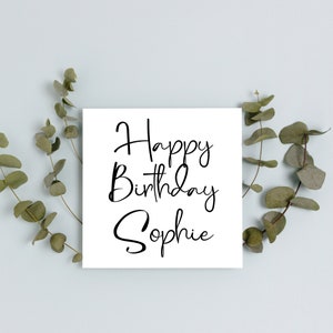 Personalisierte alles Gute zum Geburtstag Karte | A6 oder quadratische Karte | Alles Gute zum Geburtstag | Karte für ihn | Karte für Sie | Alles Gute zum Geburtstag Karte |