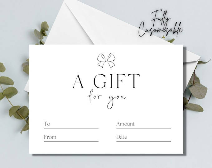 Personalised A6 Gift Vouchers  | A6 Gift Certificates  | Gift Vouchers | Gift Cards  | Business Gift Voucher |