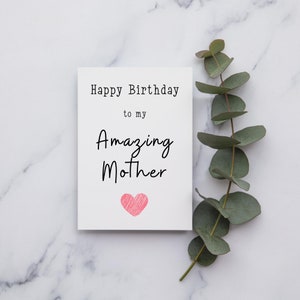Gelukkige verjaardag Mummy Card | A6-kaart | Gelukkige verjaardag Mama | Stiefmoeder|  Mama Verjaardag | Geweldige Mummy | Geweldige mama | Geweldige moeder