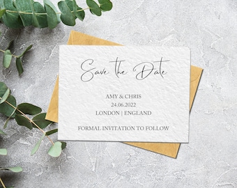 Save the Date Cards | Elegant Save The Date Cards | Modern Save The Date Cards | Wedding Save the Date Cards | A6 Save the date Cards