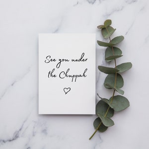 Ci vediamo sotto la carta giorno di matrimonio / Carta A6 / carta al mio sposo / carta alla mia sposa il giorno del nostro matrimonio / biglietto di nozze