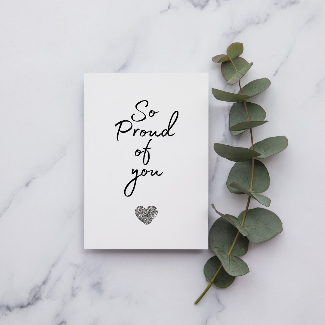 Well Done Card | Congratulations Card | Proud of You Card | Celebration ...