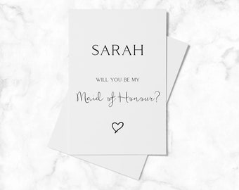 ¿Serás mi dama de honor / propuesta de dama de honor / tarjeta de dama de honor / serás mi chica de la flor / tarjeta de dama de honor / tarjetas de novia / tarjetas de novia