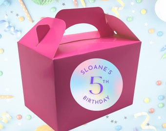 Personalised Party Food Gift Boxes