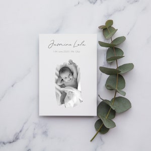 Personalised Baby Thank you Cards with photo | A6 Thank you Cards