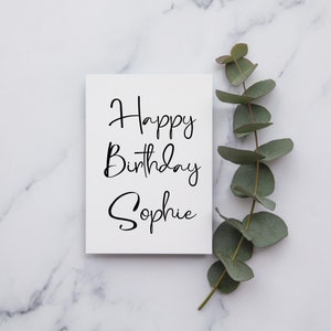 Personalisierte alles Gute zum Geburtstag Karte | A6 oder quadratische Karte | Alles Gute zum Geburtstag | Karte für ihn | Karte für Sie | Alles Gute zum Geburtstag Karte |
