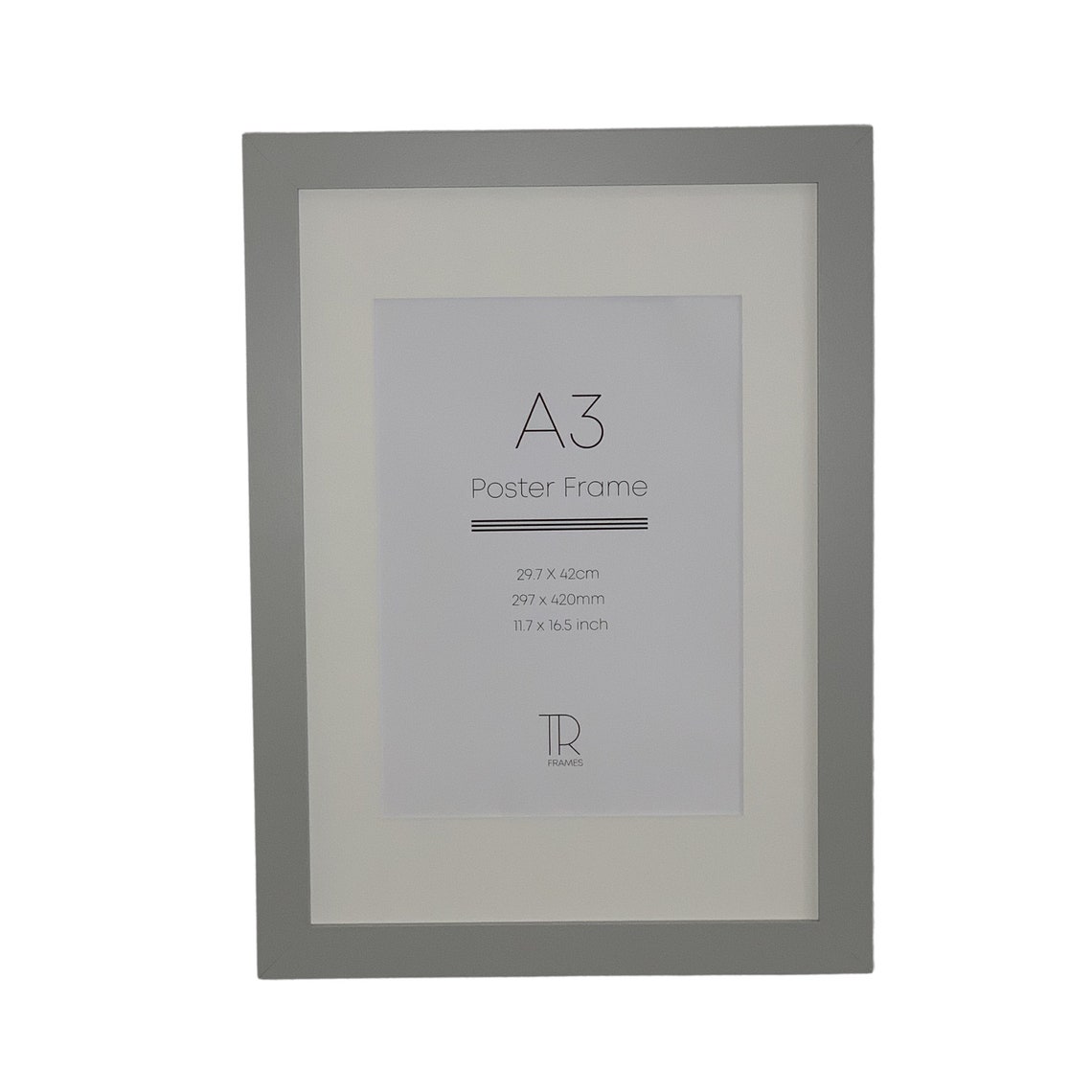 Grey A3 Poster Frame Black White Light Grey Pine Etsy