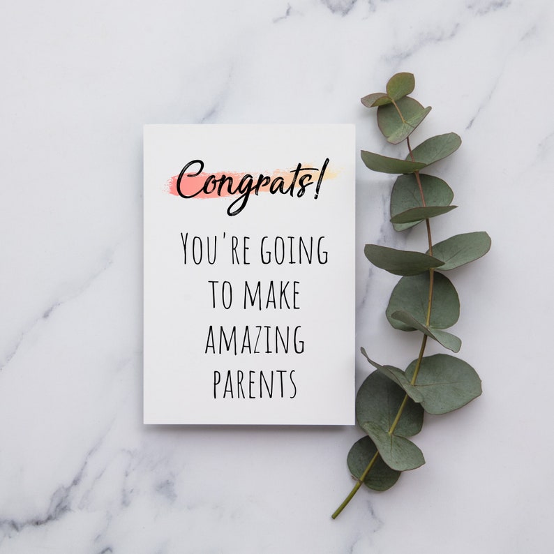 Congratulations Pregnancy Card Expecting Card You re Etsy