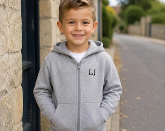 Personalised Kids Zip Up Hoodie | Custom Children's Hoodie | Personalised Hoodie for Boys & Girls | Name Hoodie | Kids Gift