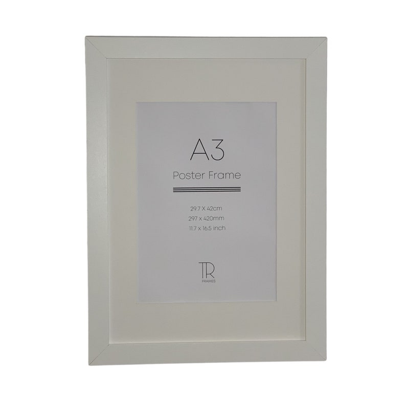 A3 Poster Frame Black White Light Grey Pine Photo Etsy