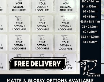 Custom stickers | personalised stickers | logo stickers | Business stickers | labels | Postage labels | Order stickers | Matte or Glossy