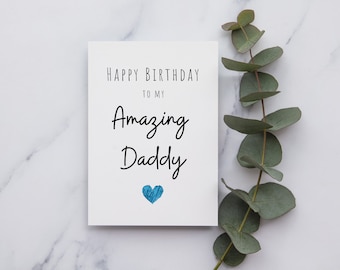Carte de papa de joyeux anniversaire (fr) Carte A6 (fr) Joyeux anniversaire papa (fr) Anniversaire de papa Amazing Daddy - France Papa incroyable - France Père étonnant