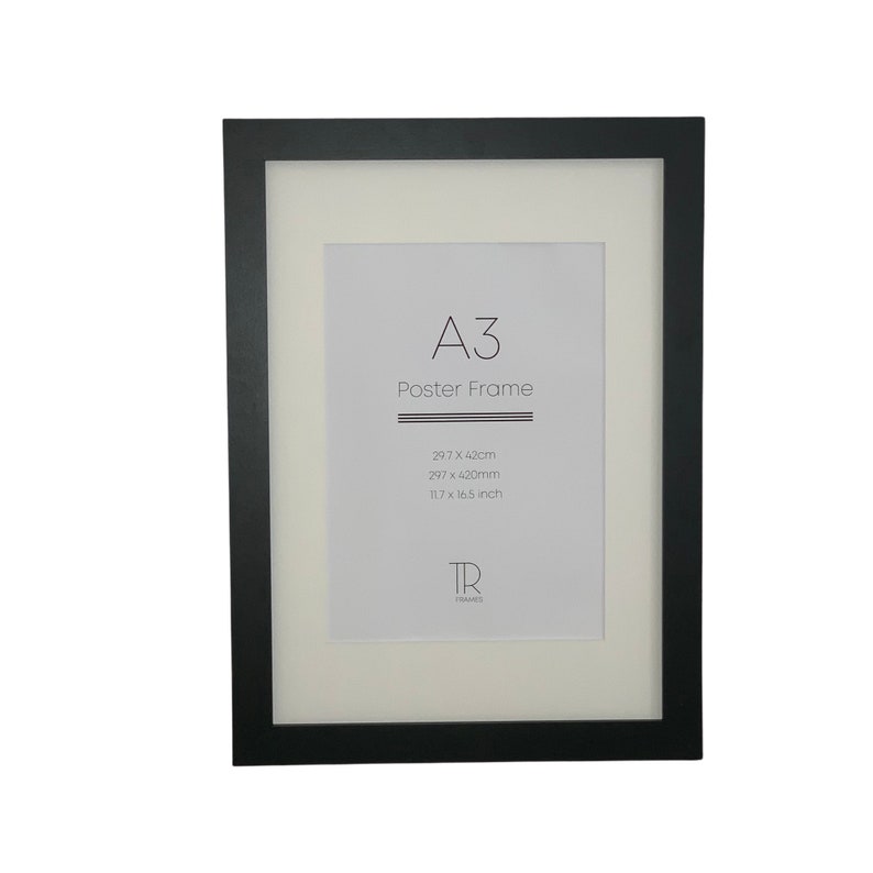 Grey A3 Poster Frame Black White Light Grey Pine Etsy