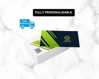 Tarjetas de presentación personalizadas / Tarjetas de presentación pequeñas / Tarjetas de presentación profesionales de 80 x 54 mm / Tarjetas de presentación modernas / Tarjetas de presentación