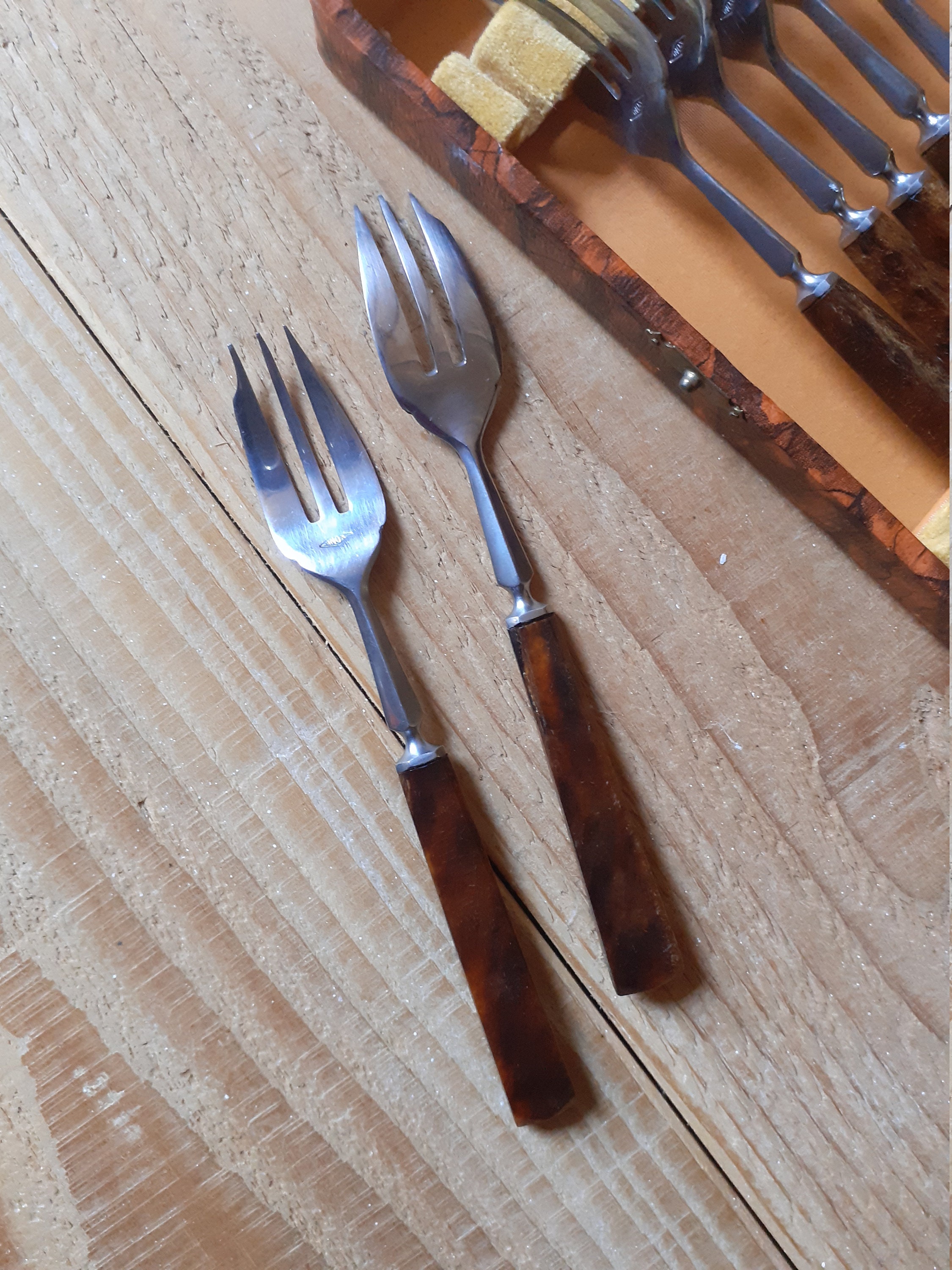 Fourchettes à dessert/gâteau - Ensemble en argent sterling