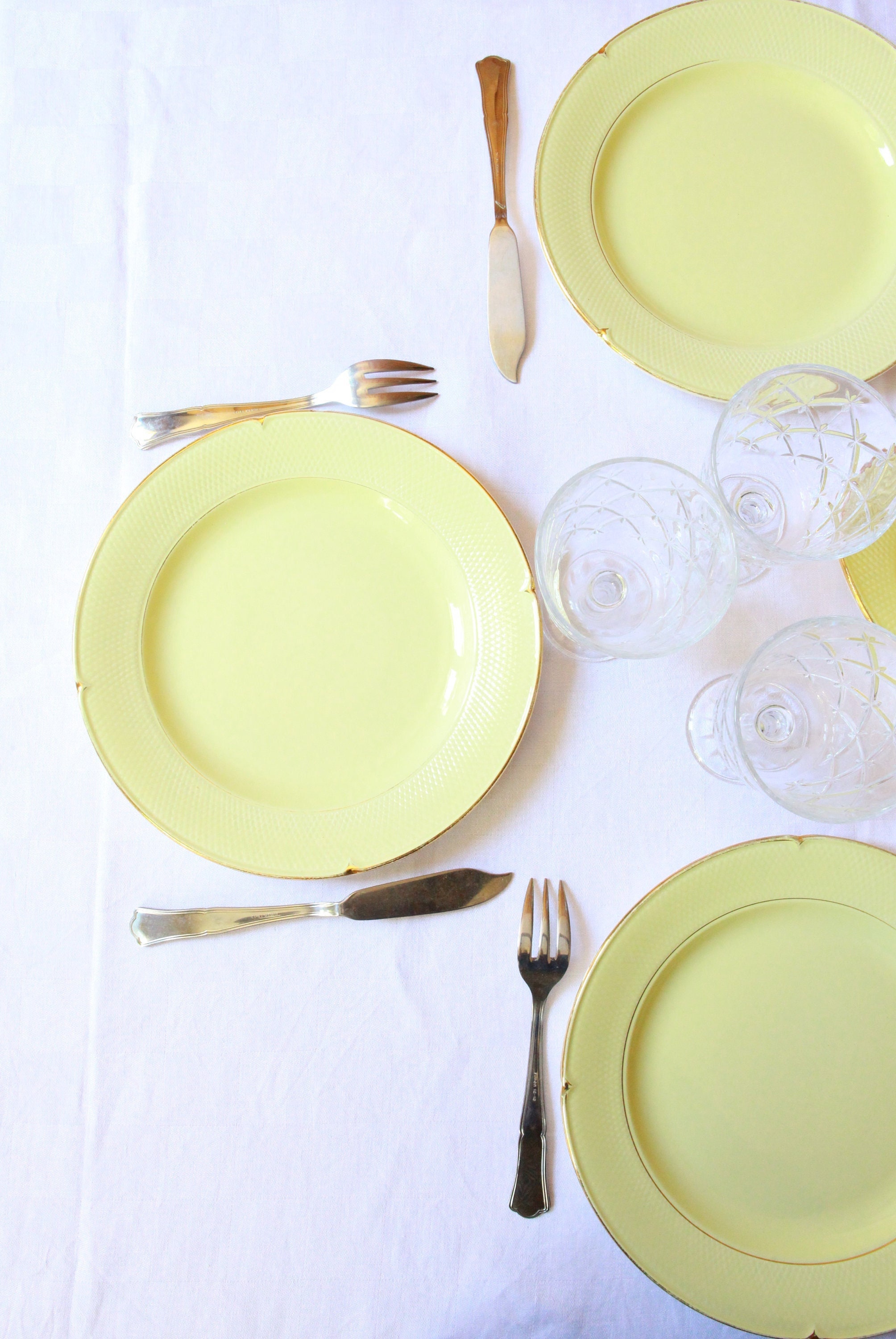 6 Grandes Assiettes Plates