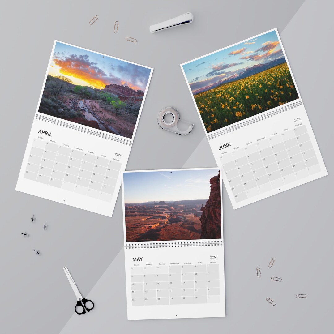 Landscape Photography Calendar 2024 Etsy